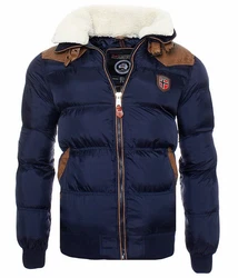 Geographical Norway Designer Herren Winterjacke Abraham Jacke Navy