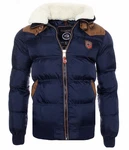 Geographical Norway Designer Herren Winterjacke Abraham Jacke Navy