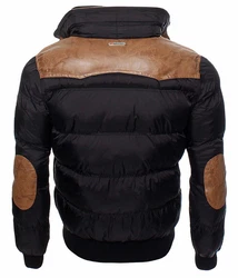 Geographical Norway Designer Herren Winterjacke Abraham Jacke Schwarz