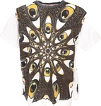 Guru-Shop T-Shirt Weed T-Shirt Goa Style weiß/bunt