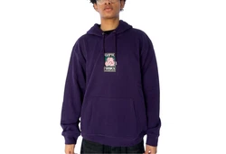 Cleptomanicx Kapuzensweatshirt Hugull grn/dunkellila/pink/schwarz
