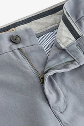 Next Chinohose Straight Fit mit Stretch Grau/Hellgrau