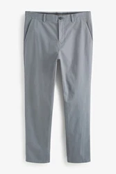 Next Chinohose Straight Fit mit Stretch Grau/Hellgrau