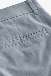 Next Chinohose Straight Fit mit Stretch Grau/Hellgrau