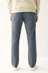 Next Chinohose Straight Fit mit Stretch Grau/Hellgrau