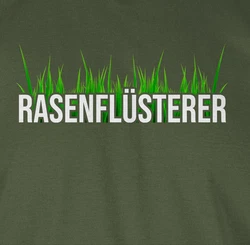 Shirtracer T-Shirt Rasenflüsterer Hausmeister Geschenk Grün/Dunkelgrün