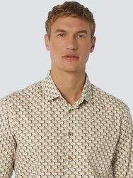 NO EXCESS Langarmhemd Beige/Khaki