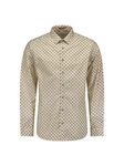 NO EXCESS Langarmhemd Beige/Khaki