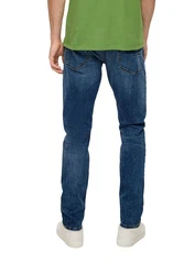 s.Oliver Stoffhose Jeans Mauro Regular Fit High Rise Tapered Leg Dunkelblau/Hellblau/Blau