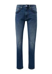 s.Oliver Stoffhose Jeans Mauro Regular Fit High Rise Tapered Leg Dunkelblau/Hellblau/Blau