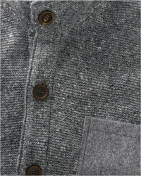 Reitmayer Strickjacke Linksstrickjacke Dunkelgrau/Grau/Hellgrau
