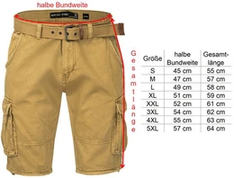 Cargoshorts Kjeld Herrencargoshorts mit 6 Taschen