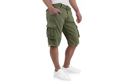 Indicode Cargoshorts Kjeld Dunkelgrün/Khaki/Grün