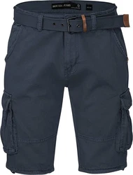 Indicode Cargoshorts Kjeld Blau/Dunkelblau