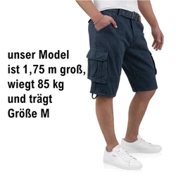 Indicode Cargoshorts Kjeld Blau/Dunkelblau