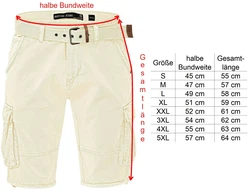 Indicode Cargoshorts Kjeld Khaki/Beige