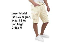 Indicode Cargoshorts Kjeld Khaki/Beige