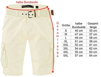 Indicode Cargoshorts Kjeld Khaki/Beige Indicode Cargoshorts Kjeld Khaki/Beige