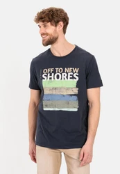 camel active T-Shirt beige/marine/mint/weiß