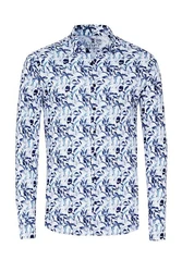 DESOTO Langarmhemd Blau/Hellblau/Schwarz