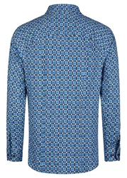 DESOTO Langarmhemd Blau/Dunkelblau