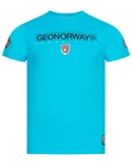 Geographical Norway Kurzarmshirt T-Shirt Herren  Hellblau