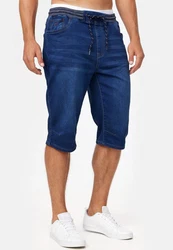 Indicode Herren Jeans Shorts Vasile Blau/Dunkelblau