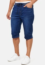 Indicode Herren Jeans Shorts Vasile Blau/Dunkelblau
