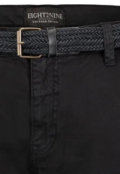 Eight2Nine Chino Shorts Herren Schwarz/Dunkelgrau