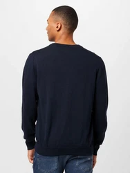 Gant Strickpullover Classic Cotton V-Neck Blau