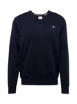 Gant Strickpullover Classic Cotton V-Neck Blau