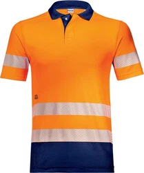 Uvex Poloshirt Construction orange/warnorange