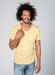 Key Largo T-Shirt Soda Gelb/Creme
