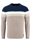 Key Largo Pullover Beige/Hellblau/Blau