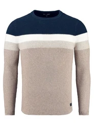 Key Largo Pullover Beige/Hellblau/Blau