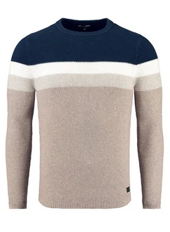 Key Largo Pullover Beige/Hellblau/Blau
