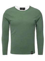 Key Largo Pullover 'Sarasota' Dunkelgrün/Grün