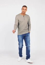 Key Largo Sweatjacke Strickpullover MSW SANDRO Khaki/Braun/Beige/Grau/Hellgrau