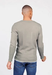 Key Largo Sweatjacke Strickpullover MSW SANDRO Khaki/Braun/Beige/Grau/Hellgrau
