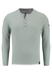 Key Largo Sweatjacke Strickpullover MSW SANDRO Grün/Hellgrün/Hellblau