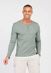 Key Largo Sweatjacke Strickpullover MSW SANDRO Grün/Hellgrün/Hellblau