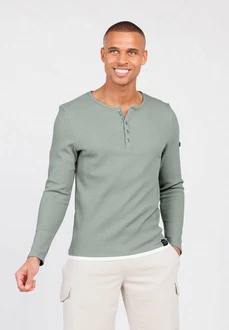 Key Largo Sweatjacke Strickpullover MSW SANDRO Grün/Hellgrün/Hellblau