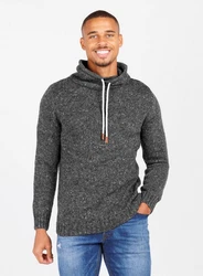 Key Largo Stehkragenpullover MST VINCENT Dunkelgrau/Schwarz/Grau/Hellgrau