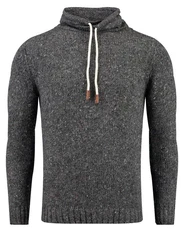 Key Largo Stehkragenpullover MST VINCENT Dunkelgrau/Schwarz/Grau/Hellgrau