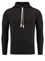 Key Largo Stehkragenpullover MST VINCENT Schwarz/Dunkelrot/Hellblau