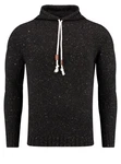 Key Largo Stehkragenpullover MST VINCENT Schwarz/Dunkelrot/Hellblau