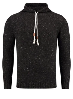 Key Largo Stehkragenpullover MST VINCENT Schwarz/Dunkelrot/Hellblau