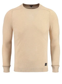 Key Largo Rundhalspullover MST PROJECT beige Key Largo Rundhalspullover MST PROJECT beige