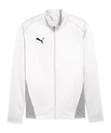 PUMA Sweatjacke teamGOAL Trainingsjacke Weiß/Grau/Silber