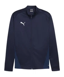 PUMA Sweatjacke teamGOAL Trainingsjacke Dunkelblau/Hellblau